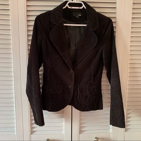 H&M Black Corduroy Jacket - Picture 1 of 5